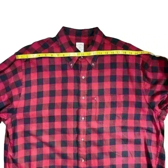 Brooks Brothers The Original Polo 346 Festive Flannel Cotton Collared Shirt - Picture 6 of 8
